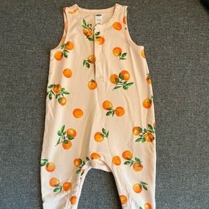 Sleeveless Henley French Terry One Piece for Baby